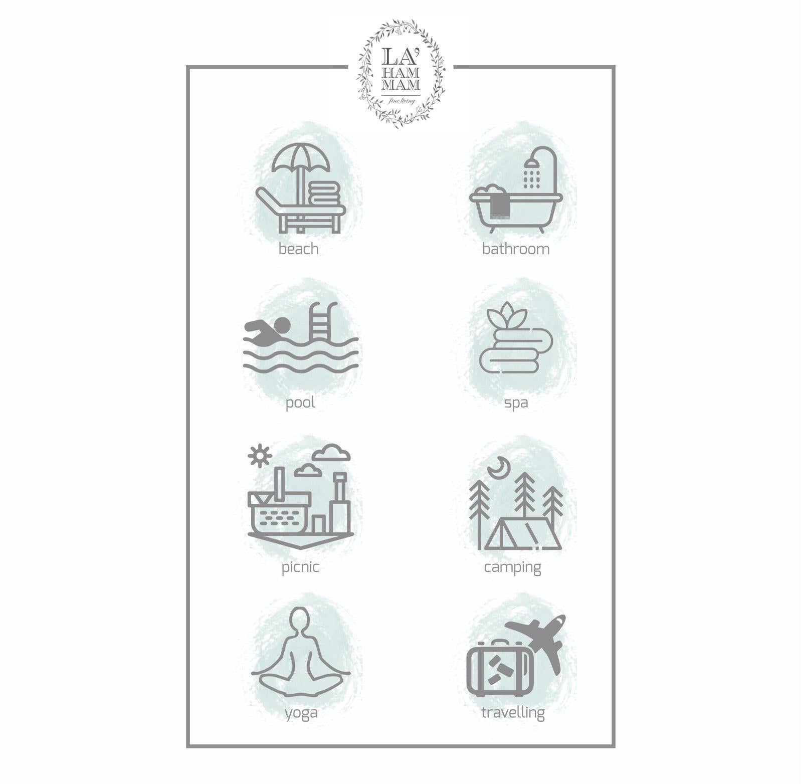Hammam Peshtemal Pure Cotton Beach Towel
